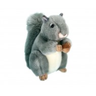 Плюшена катеричка Aurora, сива, 25 см
