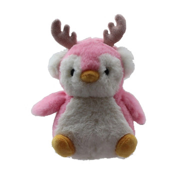 Плюшен пингвин Aurora, розов, 16 см