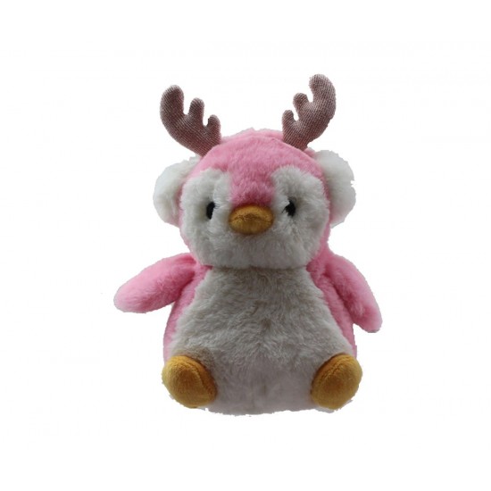 Плюшена играчка Аврора - Розово зимно пингвинче, 16 см