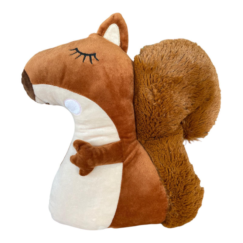 Плюшена възглавничка катеричка, 36 см