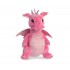 Плюшен дракон Aurora, розов, 30 см