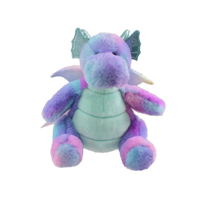 Плюшен дракон Aurora, лилав, 22 см