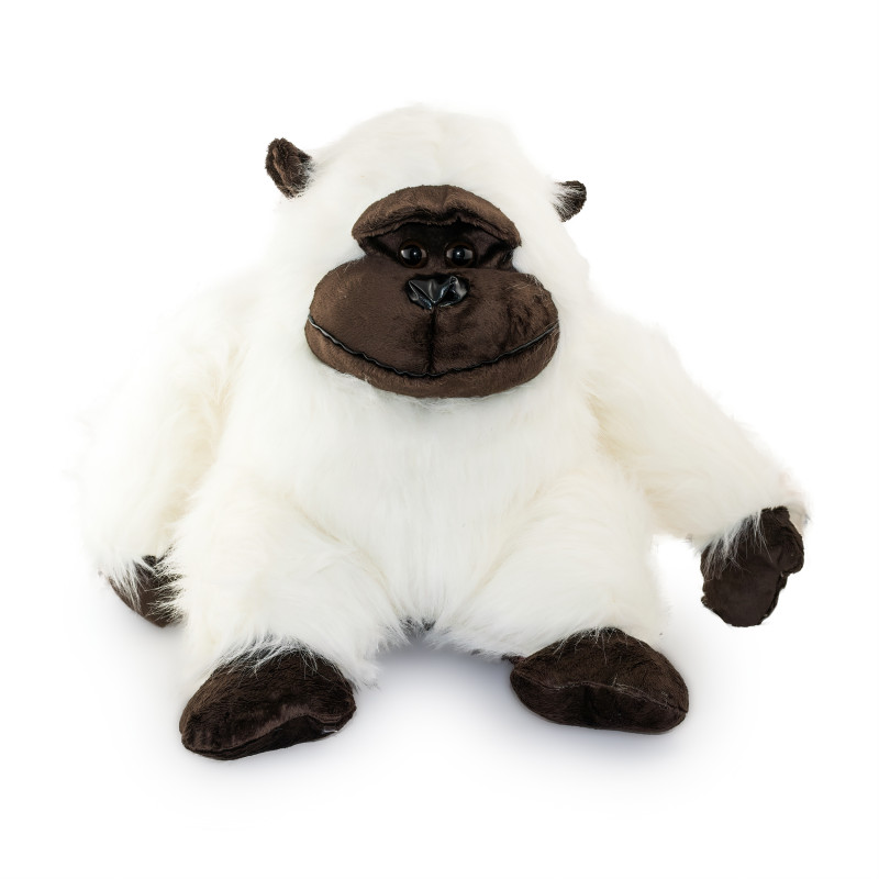 Плюшена горила Андрей, бяла, 50 см