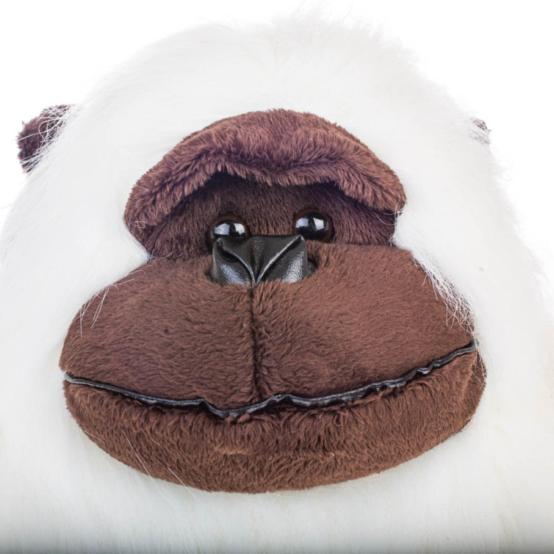 Плюшена горила Андрей, бяла, 50 см