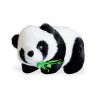 Плюшена панда с евкалиптово листо, 15 см