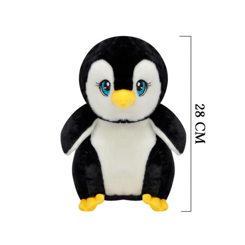 Плюшен пингвин Пако с коледна песен, 28 см