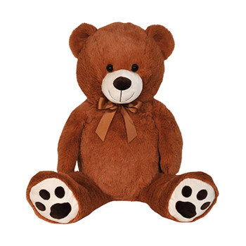 Плюшено мече Патрик, тъмно кафяво, 100 см