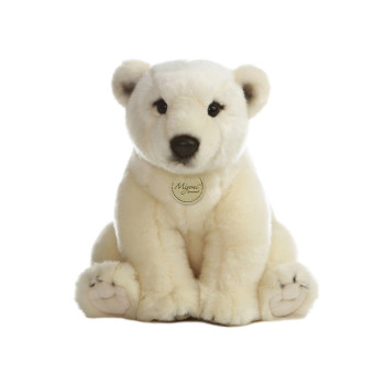 Плюшено полярно мече Aurora, бяло, 35 см