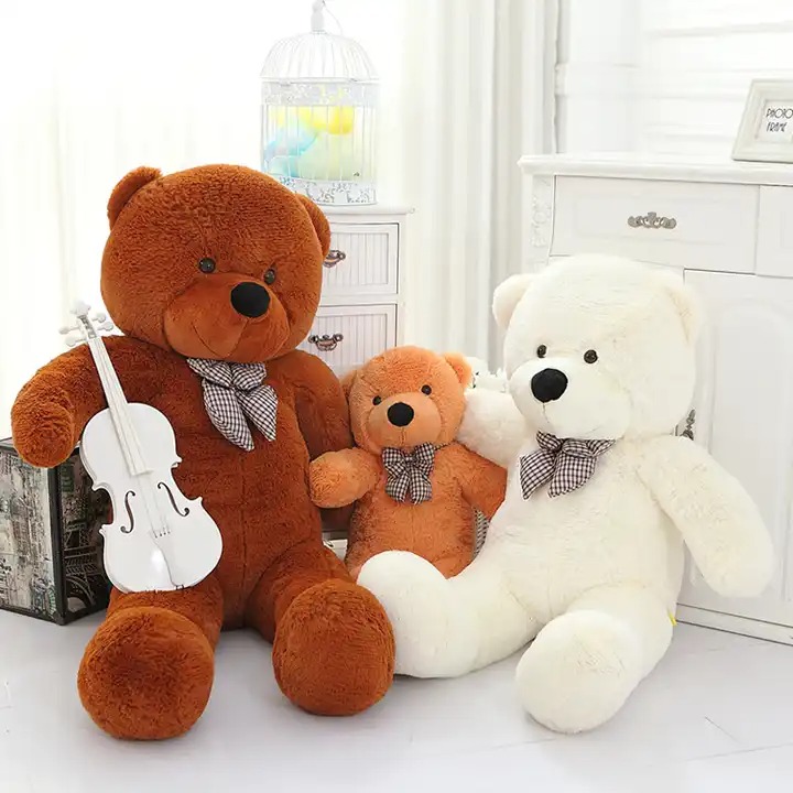 Плюшено мечe Лина, бежово, 90 см