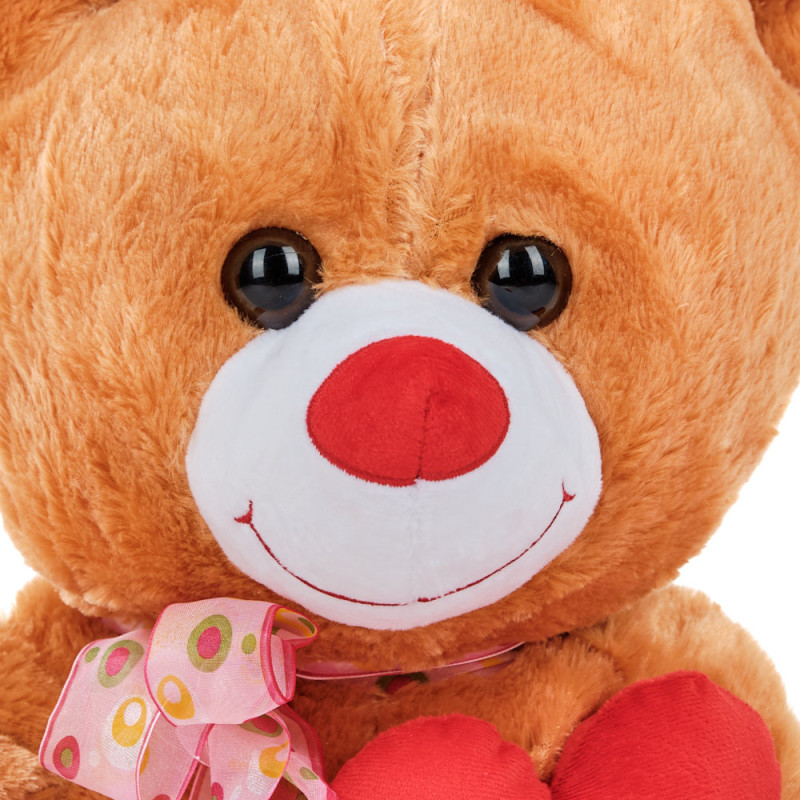 Плюшено мече за влюбени в кафяво, 47 см