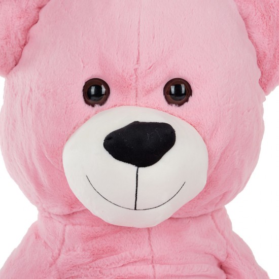 Плюшен мечок в розово с надписана панделка, 130 см.
