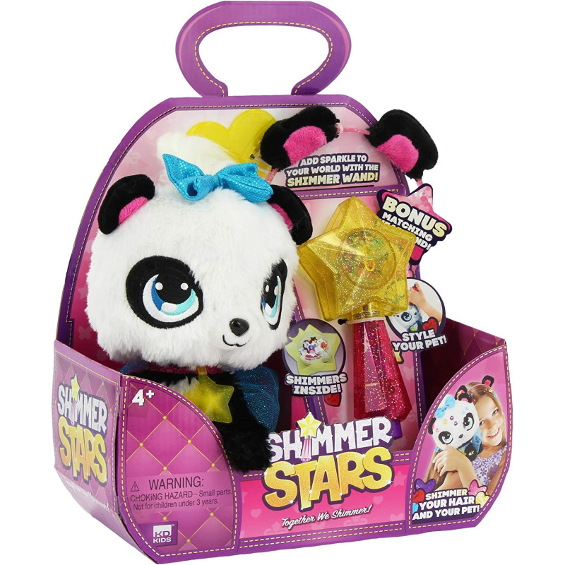 Плюшена играчка Shimmer Stars панда Пикси с аксесоари