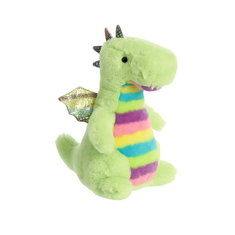 Плюшен дракон Aurora, цветен, 23 см