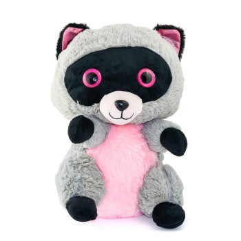 Плюшен енот Мими, сив, 40 см