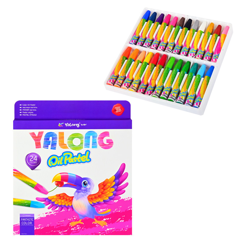 Маслени пастели, 24 цвята