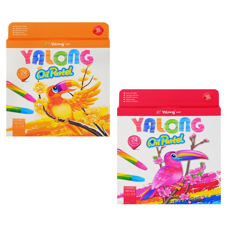 Маслени пастели, 24 цвята