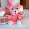 Плюшено мече Роузи, розово, 15 см