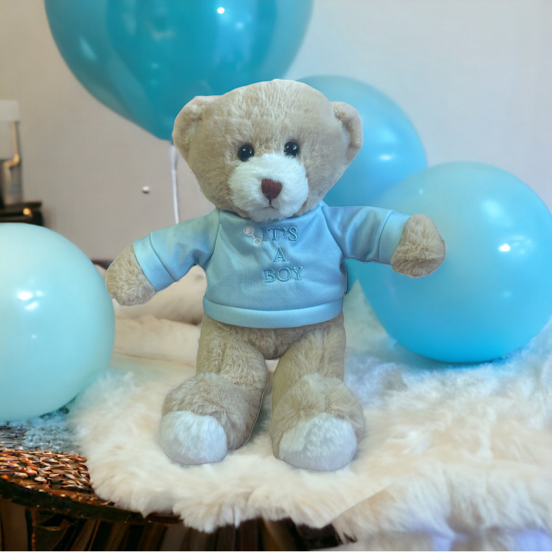 Плюшено мече за момче - It's a boy, 28 см