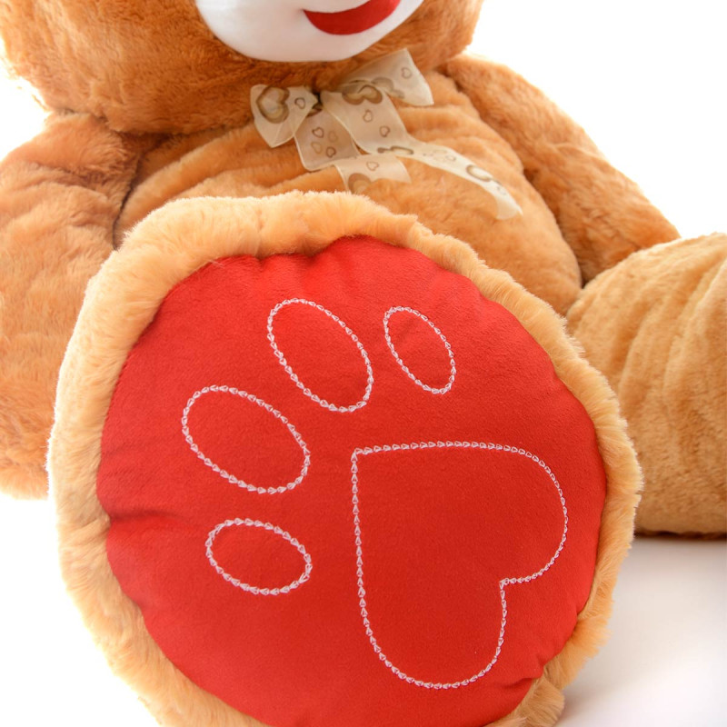 Плюшен мечок супер гигант в кафяво