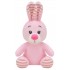 Плюшено зайче Ади, розово, 15 см