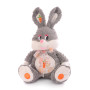 Плюшено зайче Марти, сиво, 45 см