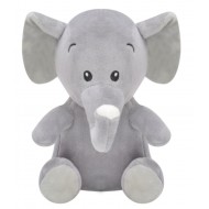Плюшен слон Роби, сив, 15 см