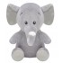 Плюшен слон Роби, сив, 15 см