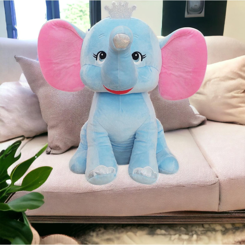 Плюшен слон Тара, син, 35 см