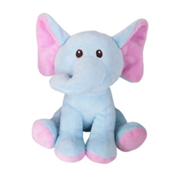 Плюшено слонче, синьо, 15 см