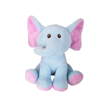Плюшено слонче, синьо, 15 см