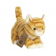 Плюшена играчка Аврора - Еко коте с оранжеви ивици