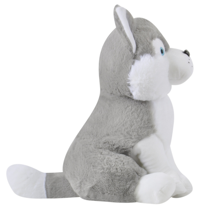 Плюшено куче Хъски със сини очи, 35 см