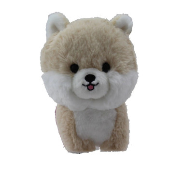 Плюшено куче померан Aurora, екрю, 15 см