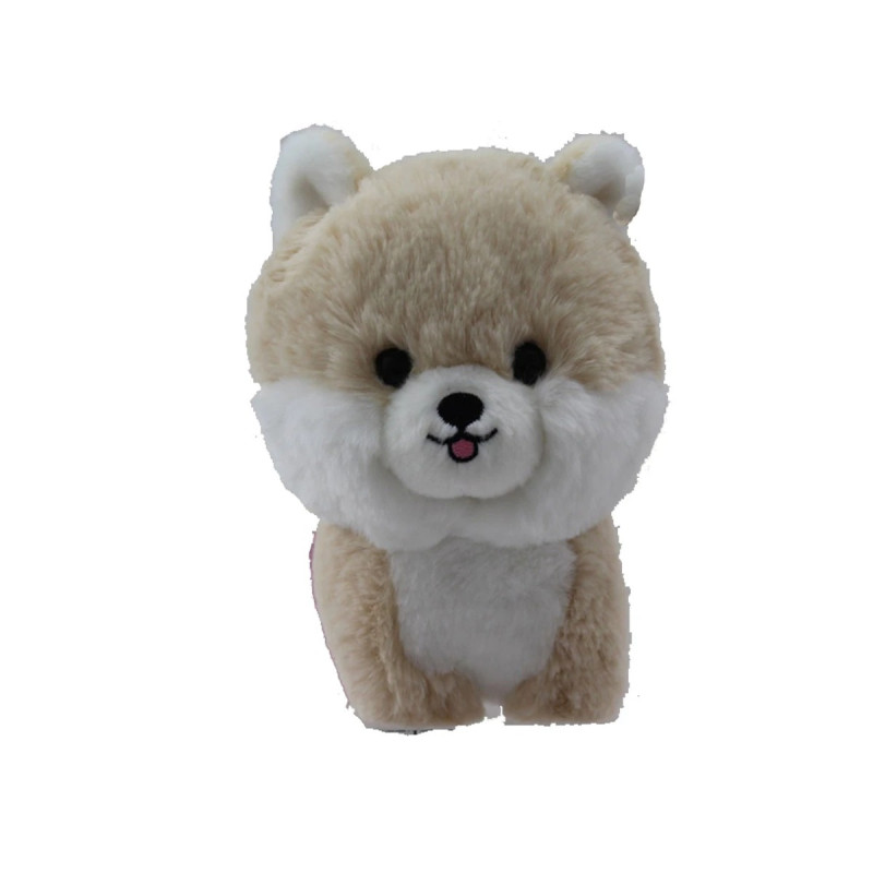 Плюшено куче померан Aurora, екрю, 15 см