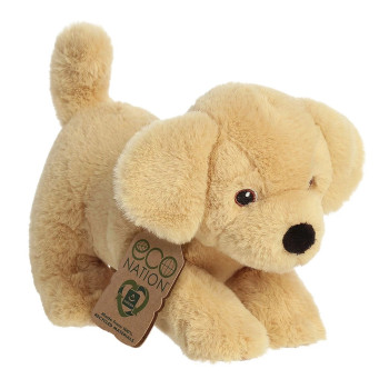 Плюшено куче лабрадор Aurora Eco, кафяво, 15 см