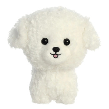 Плюшено куче френска болонка Aurora, бяло, 15 см