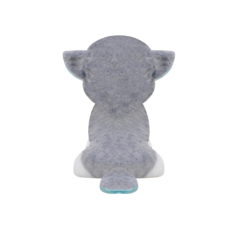 Плюшено куче сибирско хъски, сиво, 22 см