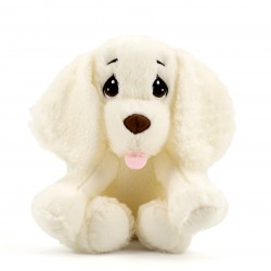 Плюшено куче Рони, бяло, 30 см