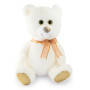 Плюшено мече Бела, бяло, 50 см
