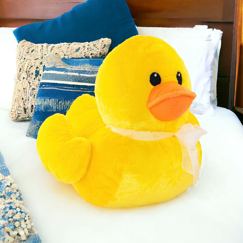 Плюшено пате Лори, жълто, 47 см