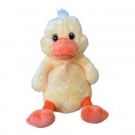 Плюшено пате със стъклени очи, 40 см