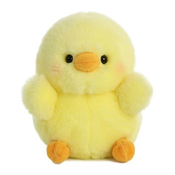 Плюшено пиле Aurora, жълто, 12 см