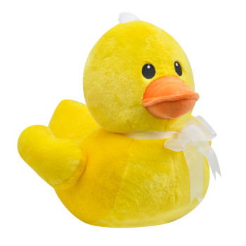 Плюшено пате Лори, жълто, 47 см