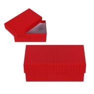 Подаръчна кутия с капак, червена