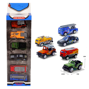 Метални превозни средства за момчета - 6 броя