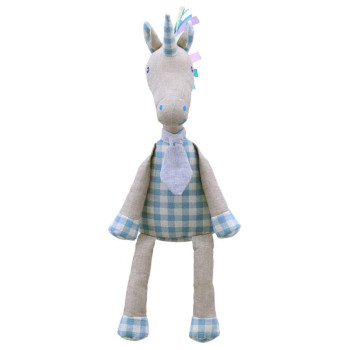 Играчка от лен Еднорог, 40 см.