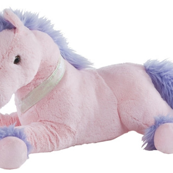 Плюшен еднорог, розов, 50 см