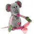 Мека играчка Мишле, сива, 38 см