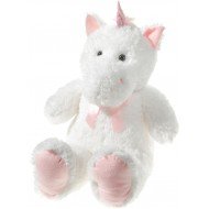 Плюшен еднорог, бял, 60 см