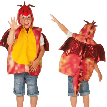 Театрален костюм Червен дракон с криле